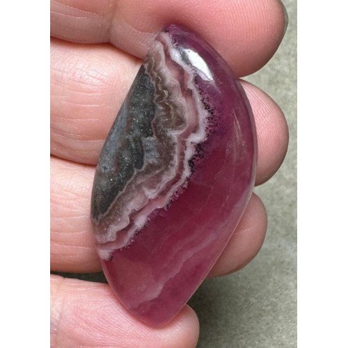 Freeform 43x21mm Cobalt Calcite with Dolomite Cabochon 43